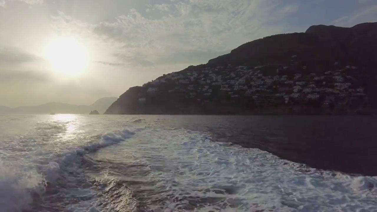 阿马尔菲海岸的海景视频素材