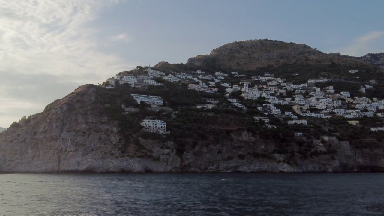 阿马尔菲海岸的海景视频素材