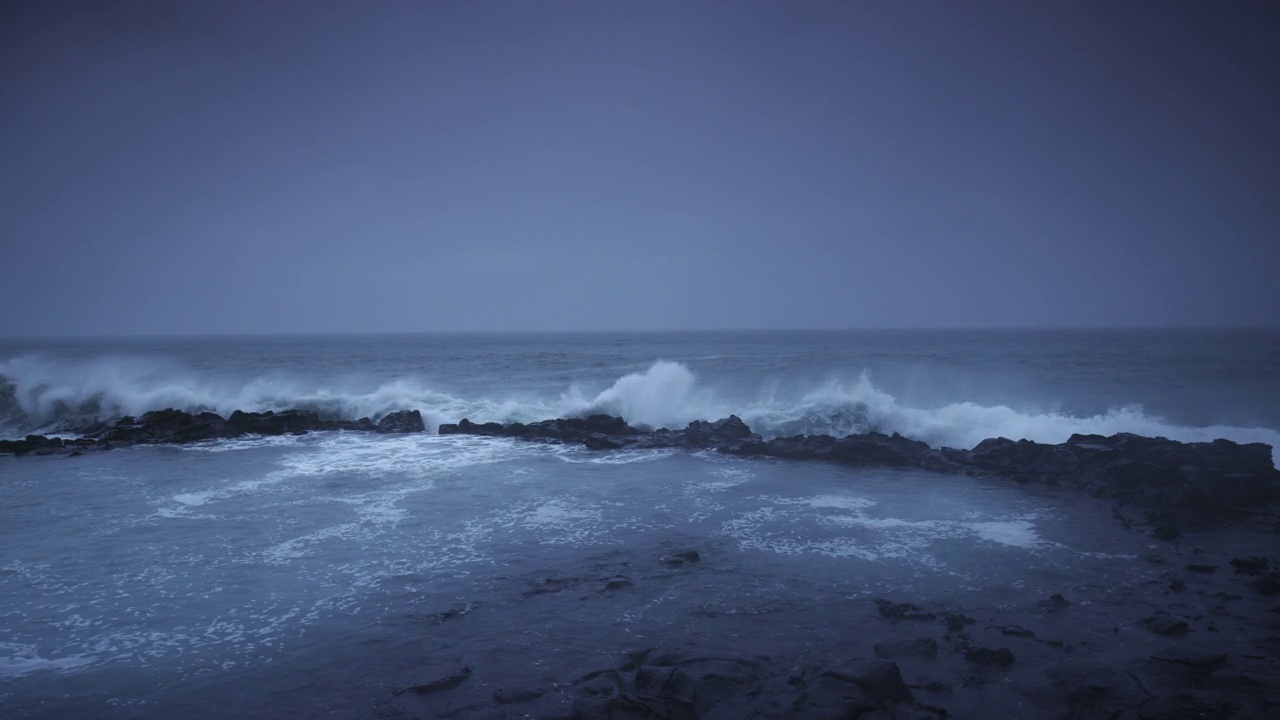 韩国济州岛，新岛港Dogurial的海景视频素材