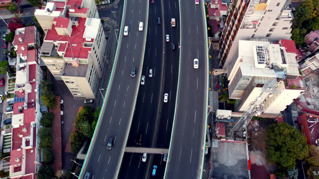 高架公路，墨西哥城视频素材