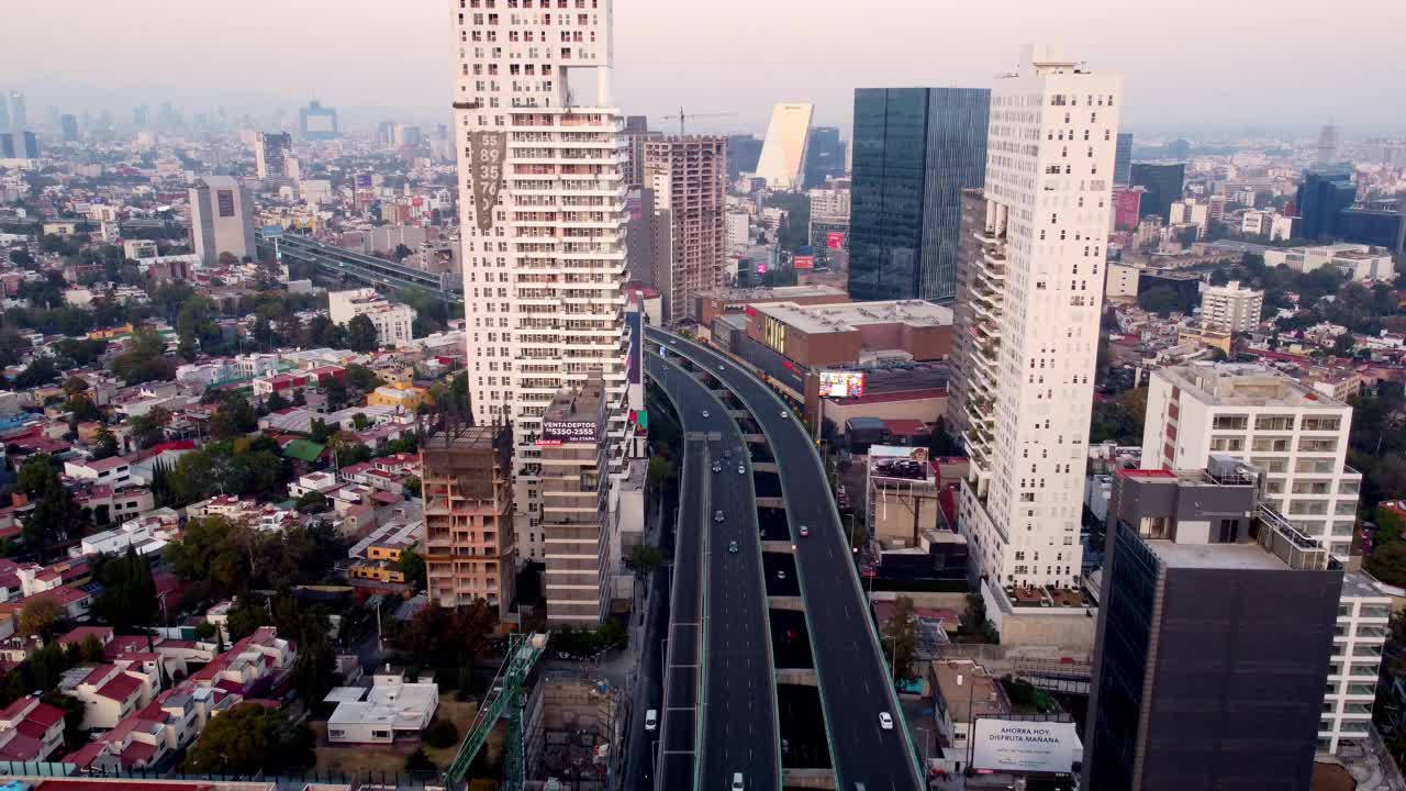 高架公路，墨西哥城视频素材