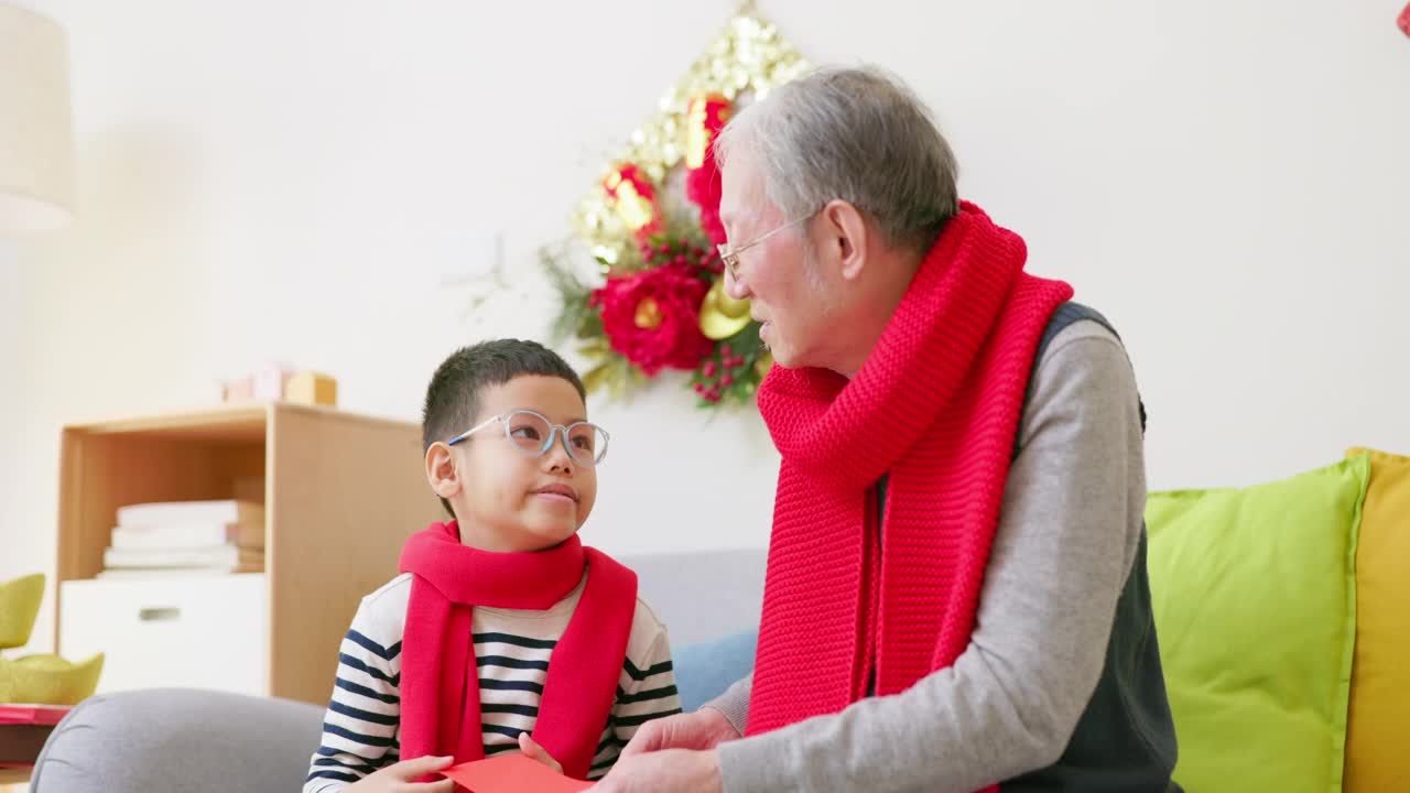 祖父和孙子视频素材