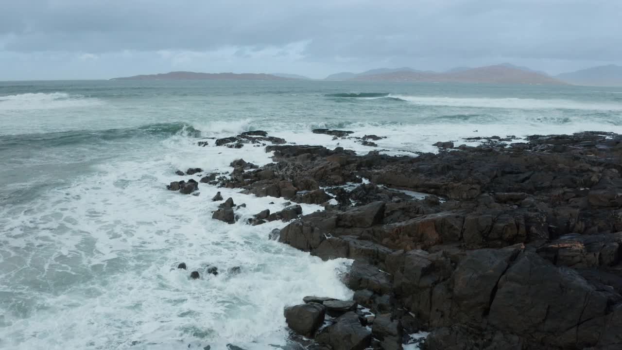 Elgol海滩，斯凯岛，苏格兰视频素材