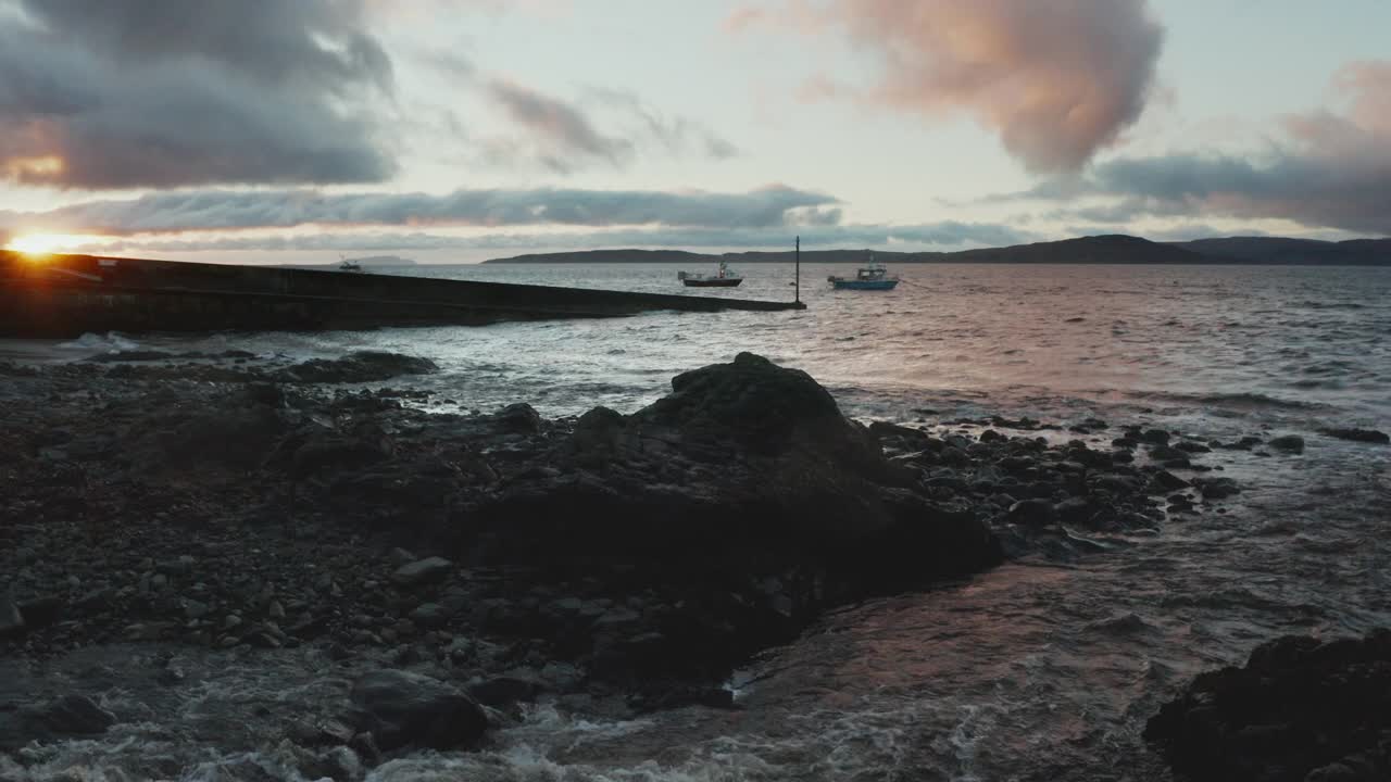 Elgol海滩，斯凯岛，苏格兰视频素材