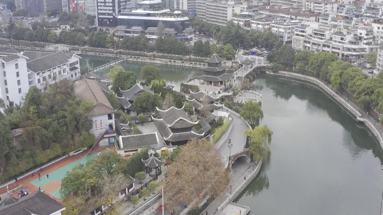 中国贵州省贵阳市的城市景观视频素材