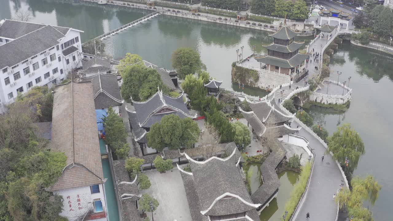 中国贵州省贵阳市的城市景观视频素材