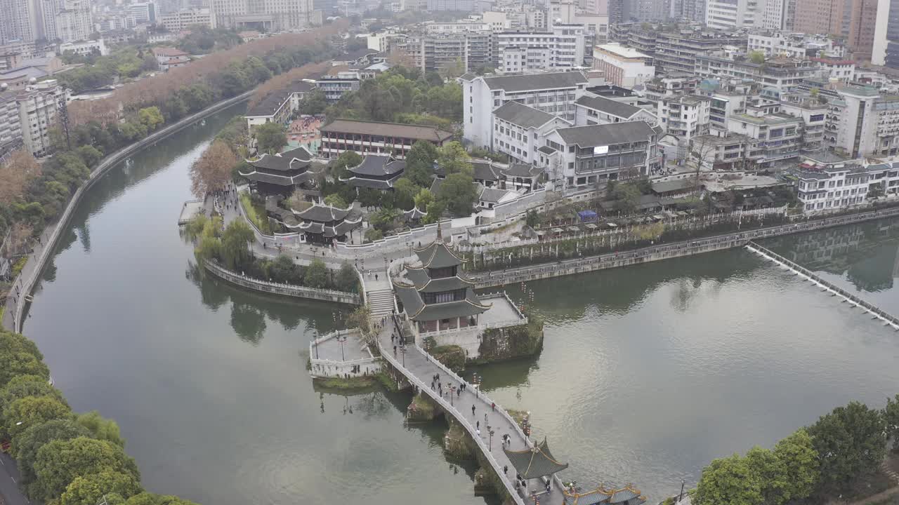 中国贵州省贵阳市的城市景观视频素材