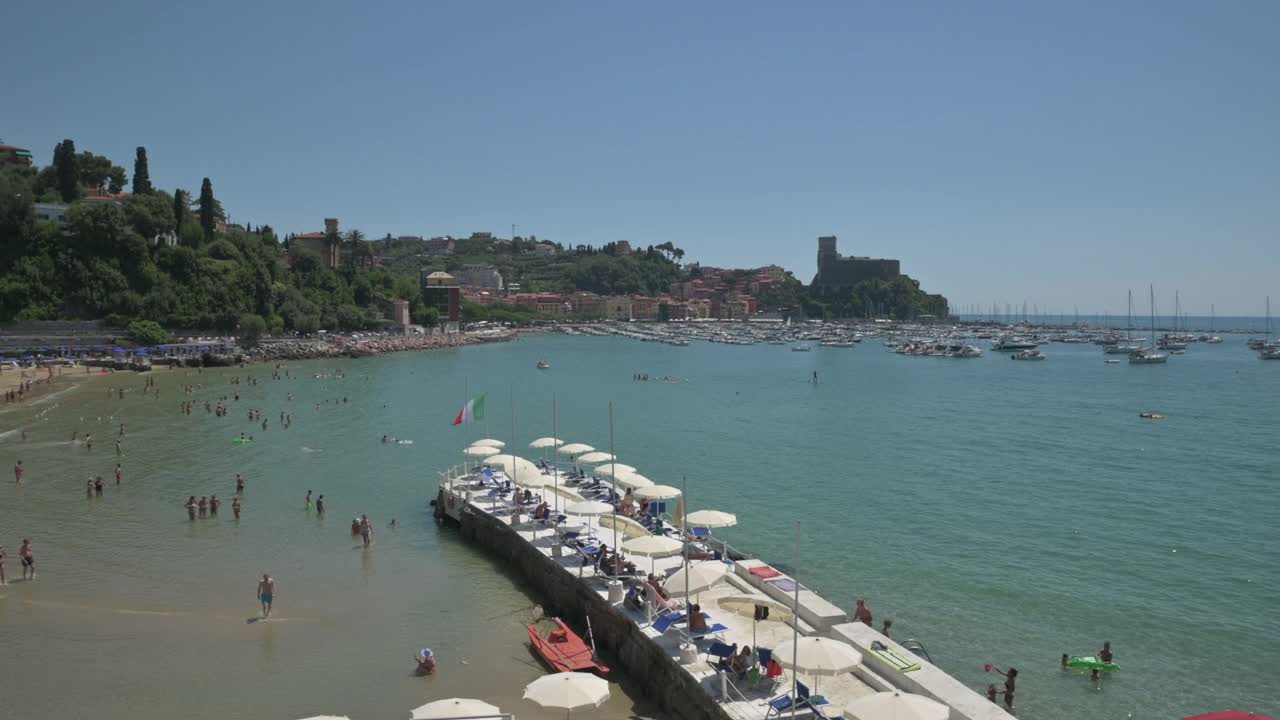 Lerici,意大利利古利亚。2020年6月。视频素材