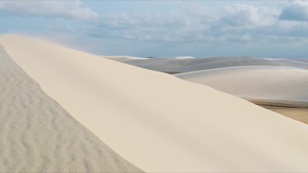 巴西Lencois Maranhenses国家公园的沙丘视频素材