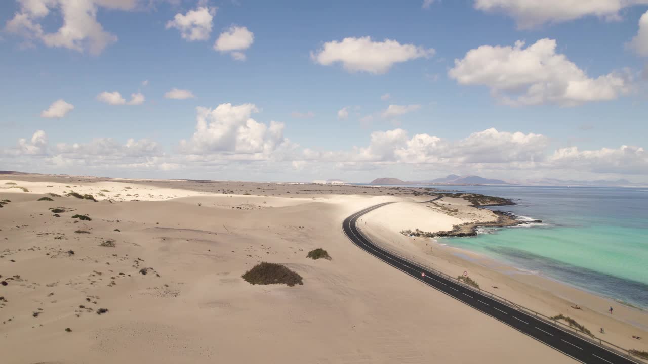 沙漠公路Fuerteventura视频素材