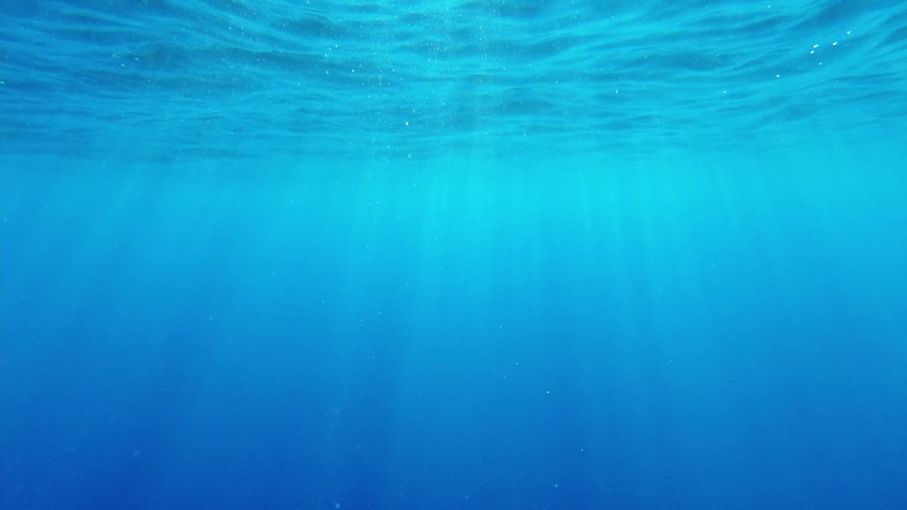 蓝色海水里的阳光视频素材