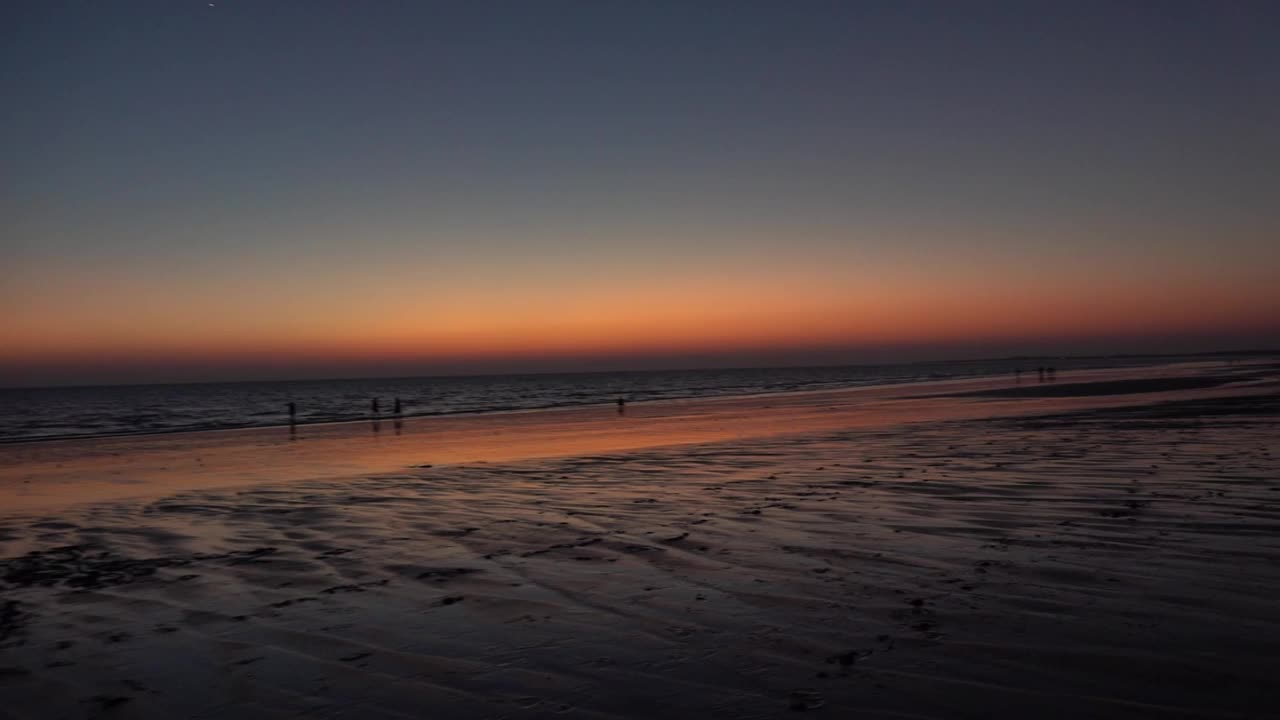 在海上日落视频素材