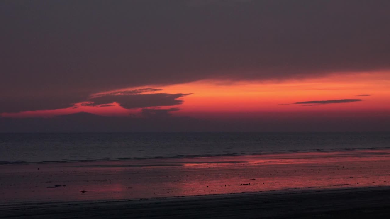 在海上日落视频素材