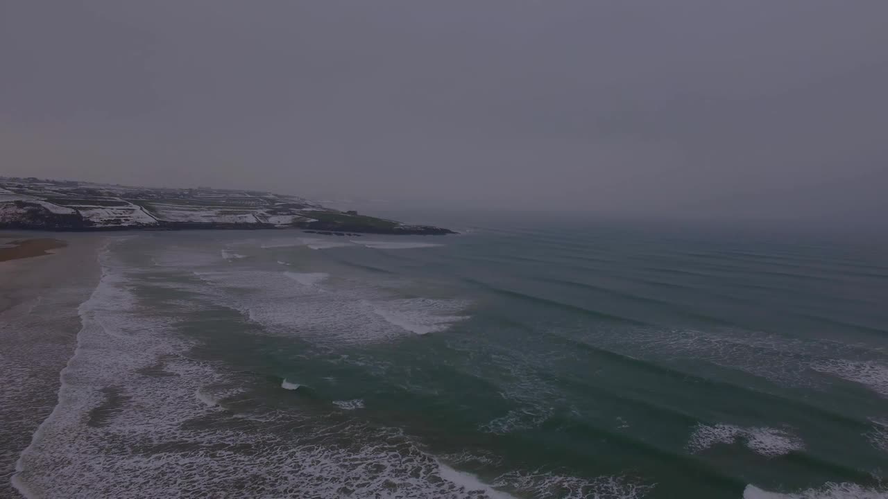 动画的下降点在海景视频素材