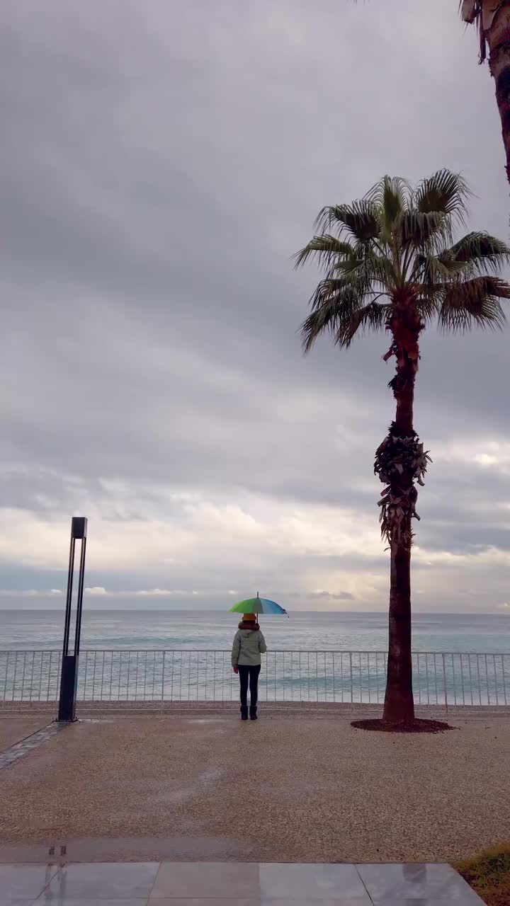 海边的女人视频素材