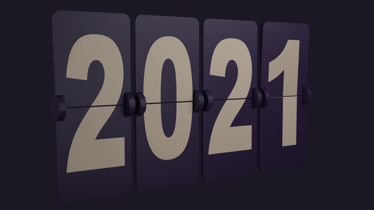 贺岁片。从2022年开始。三维动画视频素材