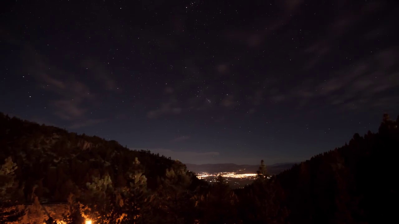 夜空时间推移视频素材