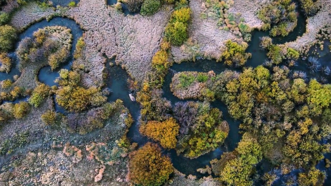 蜿蜒的河流视频素材