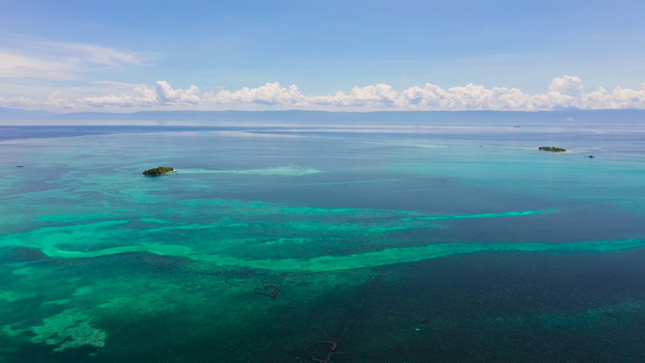 海上的热带岛屿。Panglao、保和菲律宾视频素材