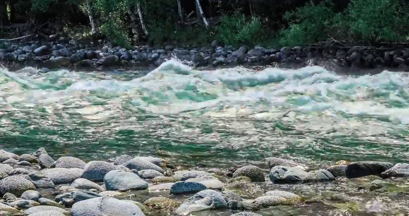 湍急的河流视频素材