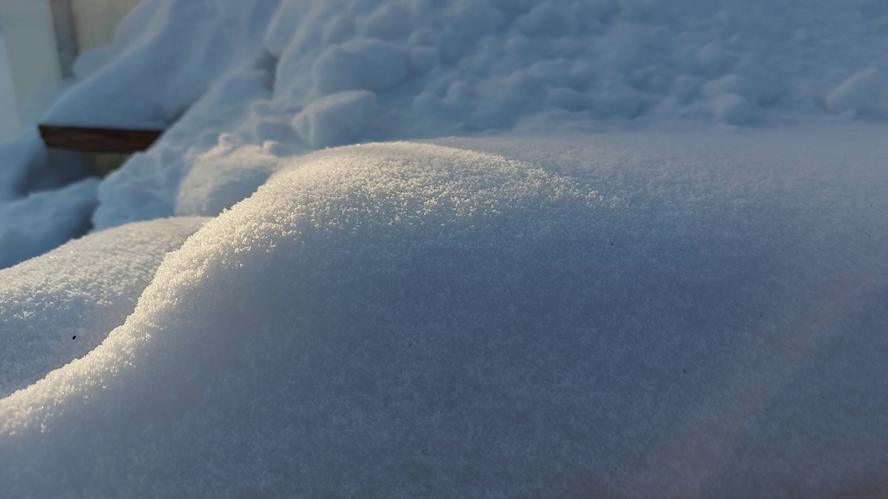 冬日的雪景视频素材