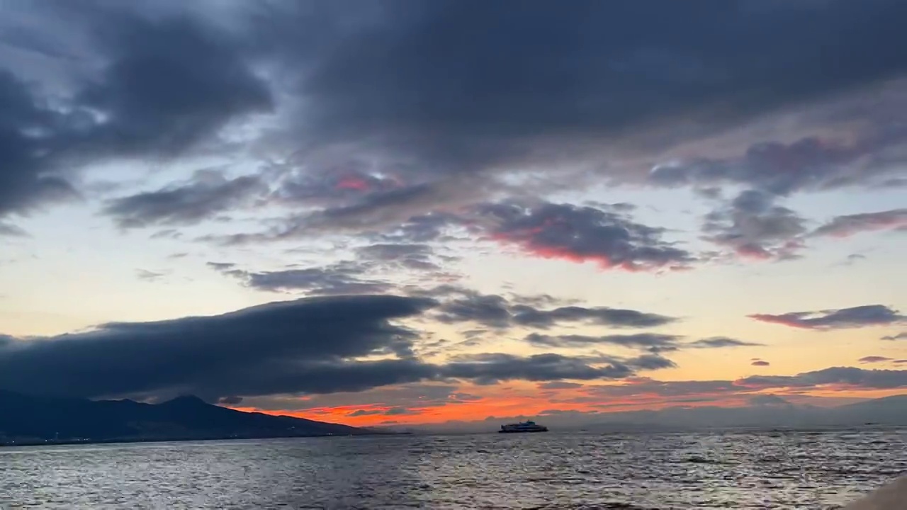 海上的日落视频素材