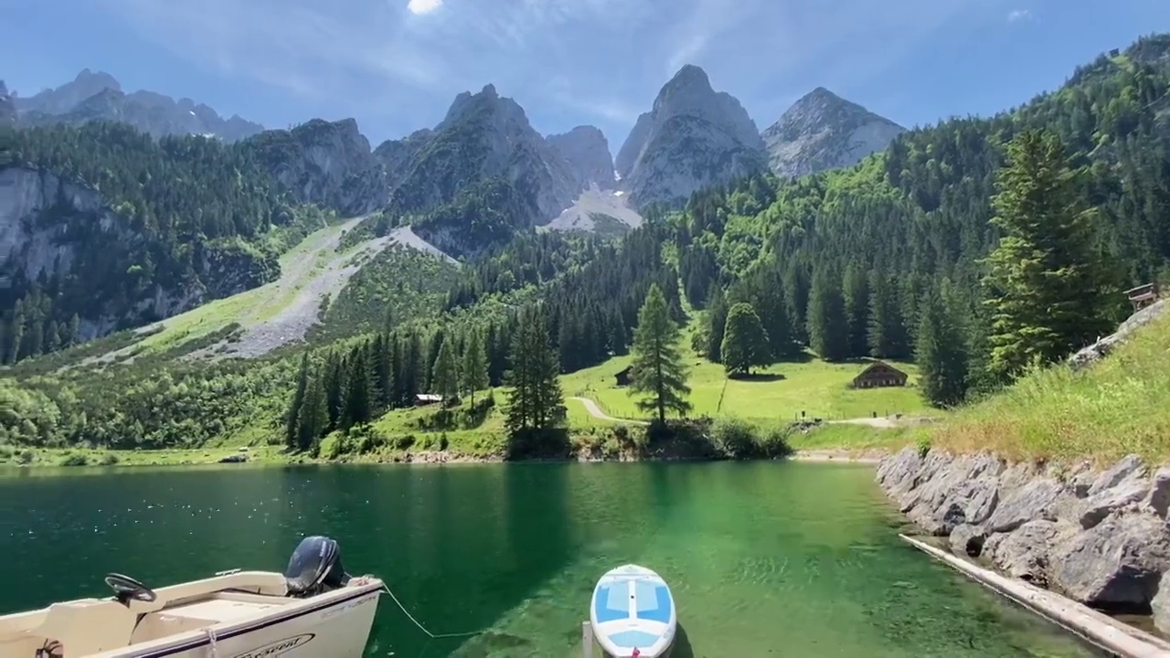 在奥地利岣梢湖视频素材