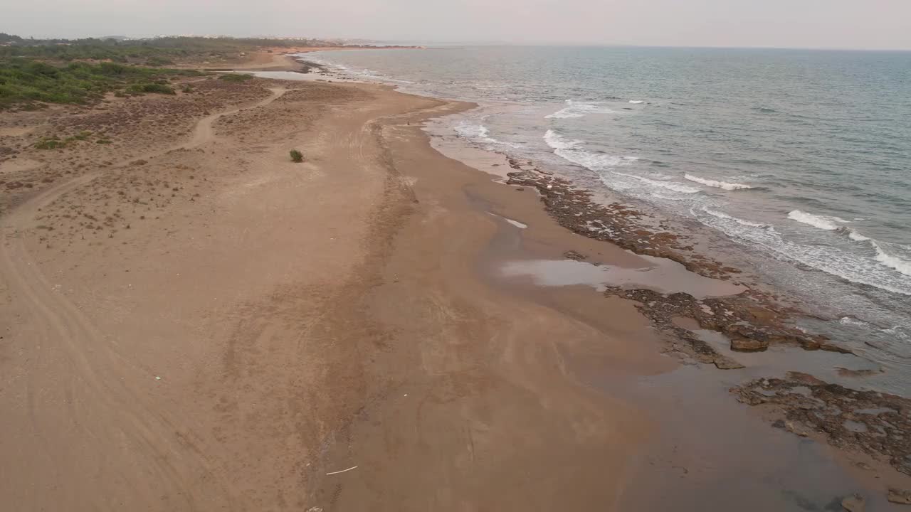 鸟瞰海滩视频素材