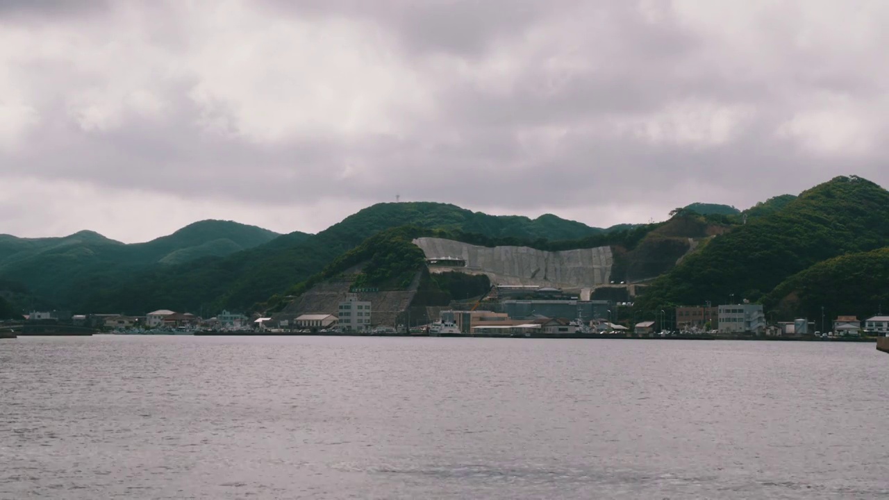 日本对马岛的港口视频素材