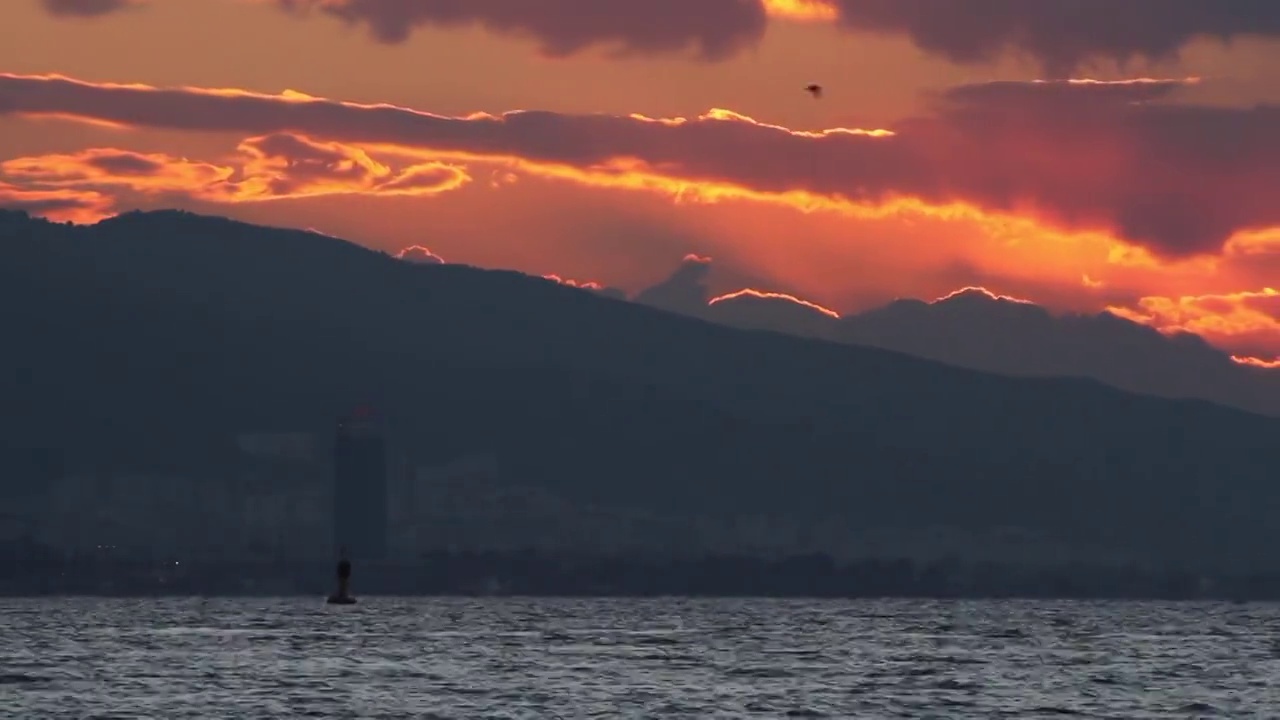 海上的日落视频素材