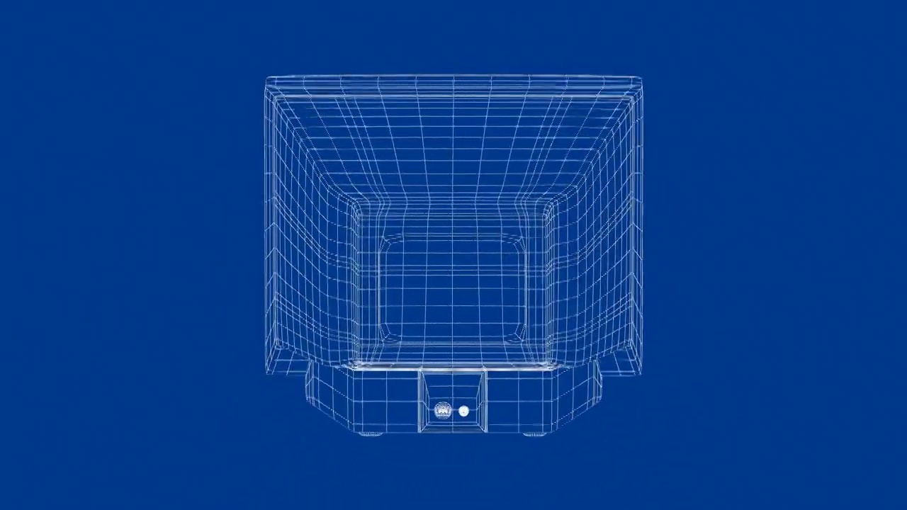 CRT电视的三维模型视频素材