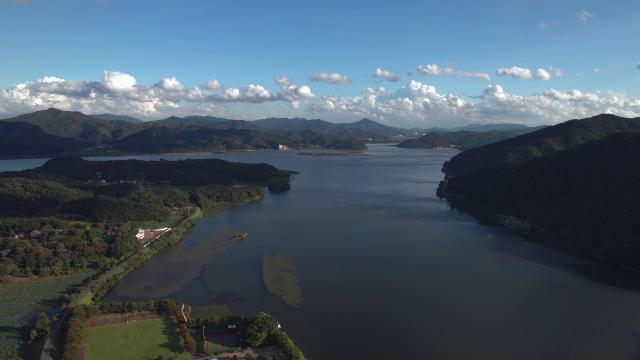 韩国京畿道南阳州的八堂湖视频素材