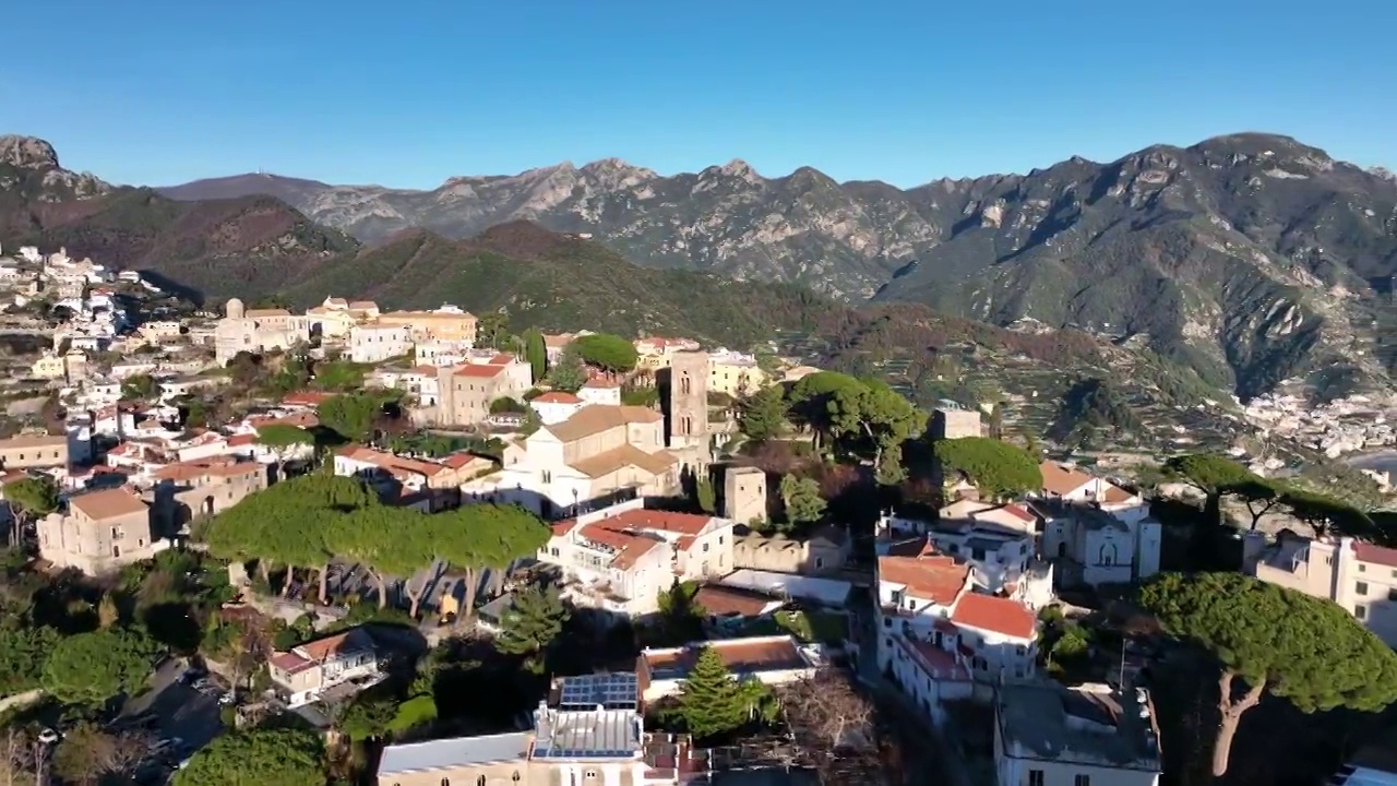 意大利阿马尔菲海岸的旅游胜地Ravello。视频素材