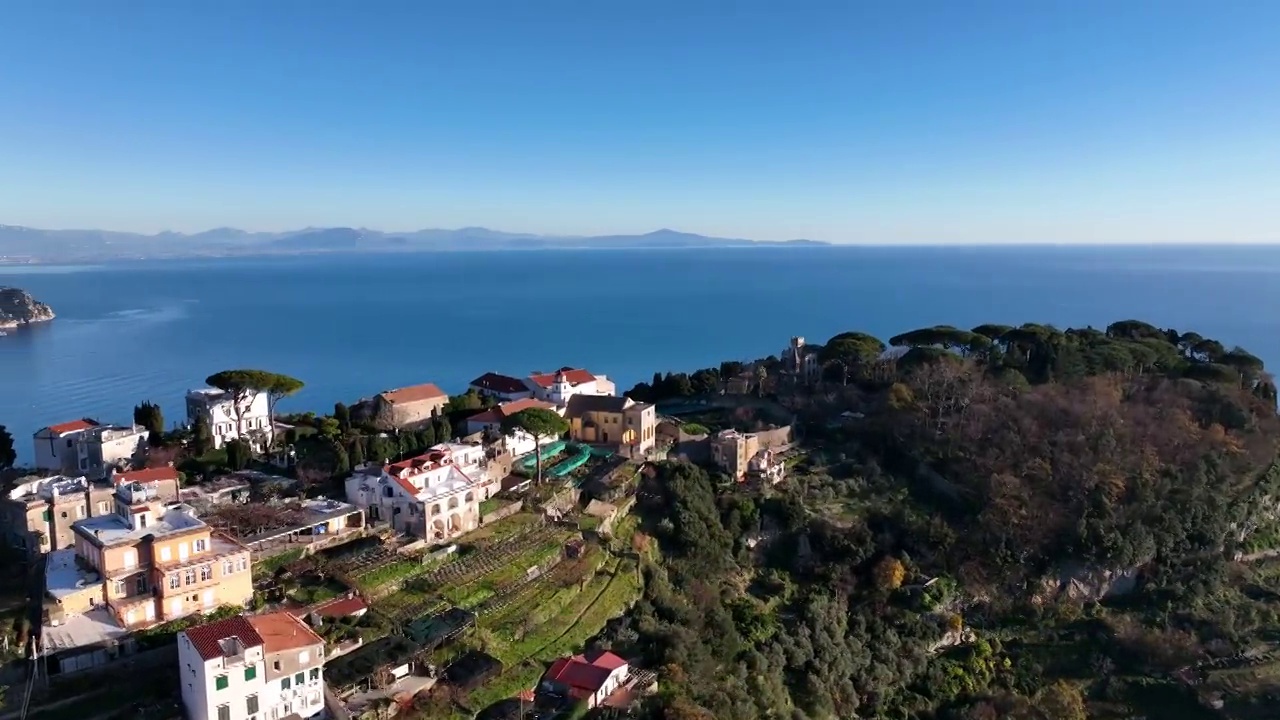 意大利阿马尔菲海岸的旅游胜地Ravello。视频素材