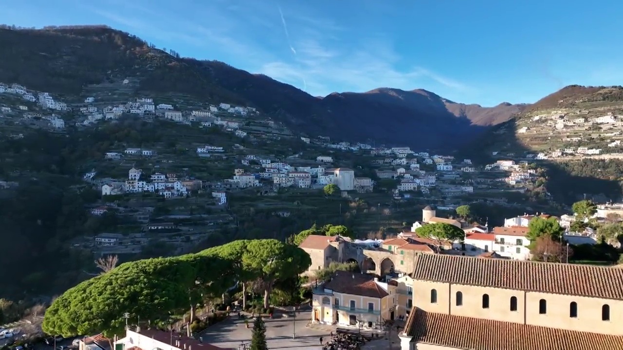 意大利阿马尔菲海岸的旅游胜地Ravello。视频素材