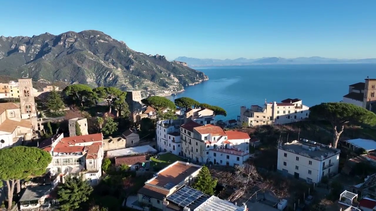 意大利阿马尔菲海岸的旅游胜地Ravello。视频素材