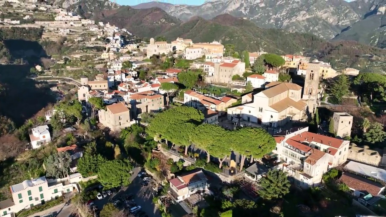 意大利阿马尔菲海岸的旅游胜地Ravello。视频素材