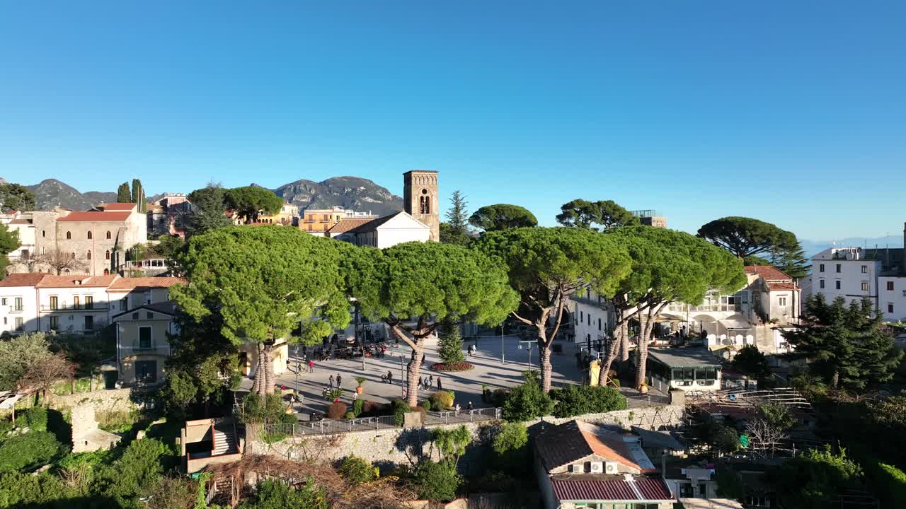 意大利阿马尔菲海岸的旅游胜地Ravello。视频素材