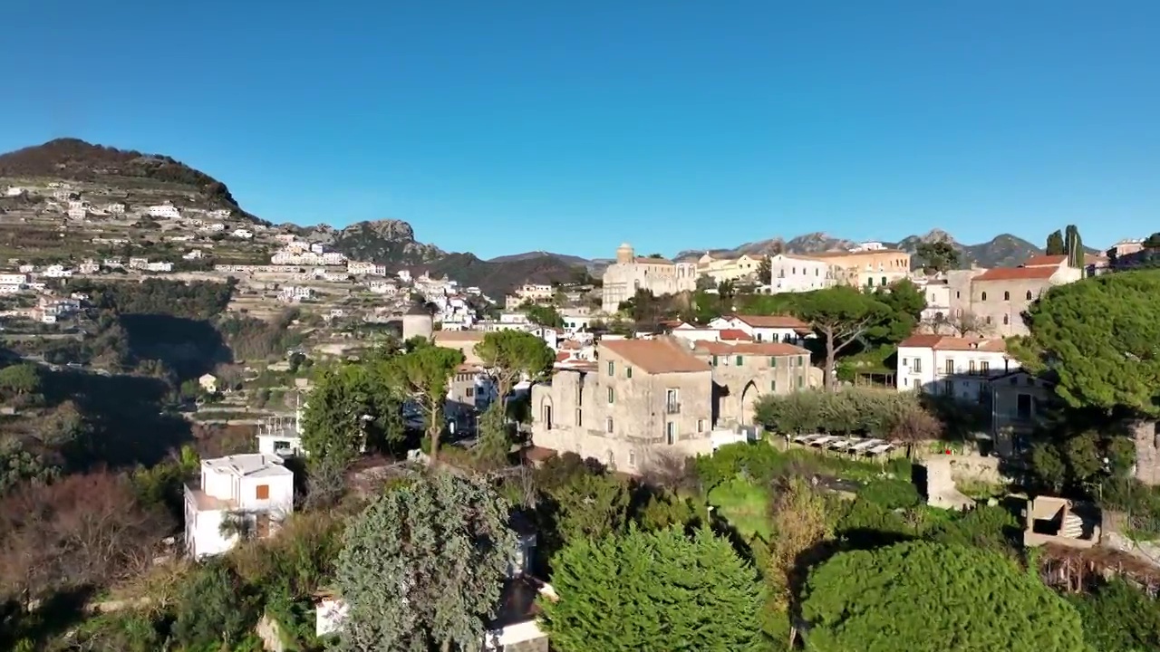 意大利阿马尔菲海岸的旅游胜地Ravello。视频素材