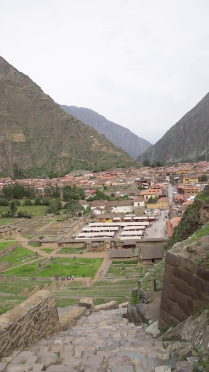 奥兰塔坦博，秘鲁库斯科印加人的要塞和城市。视频素材