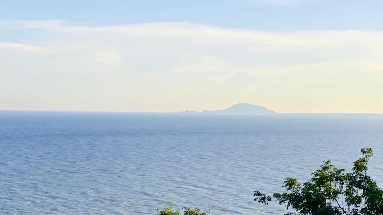 美丽的海景，湛蓝的天空，泰国湾。视频素材