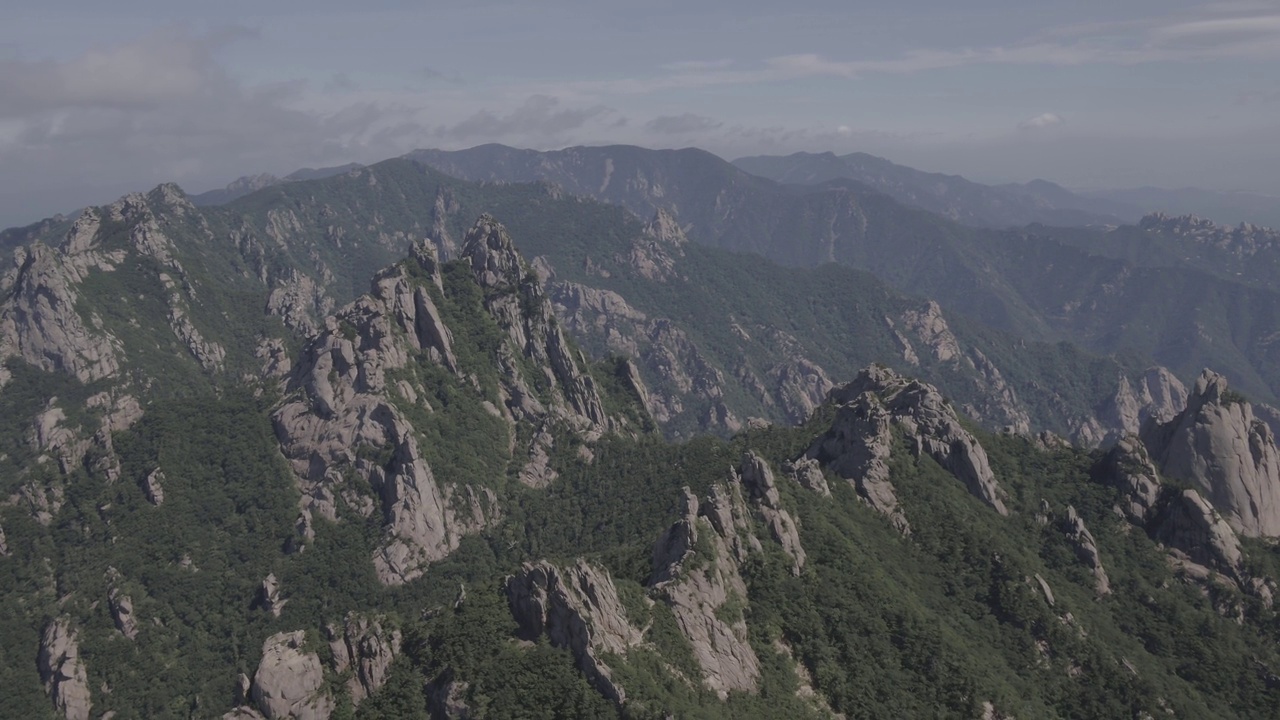 雪岳山-韩国江原道束草市仙仙台的风景视频素材