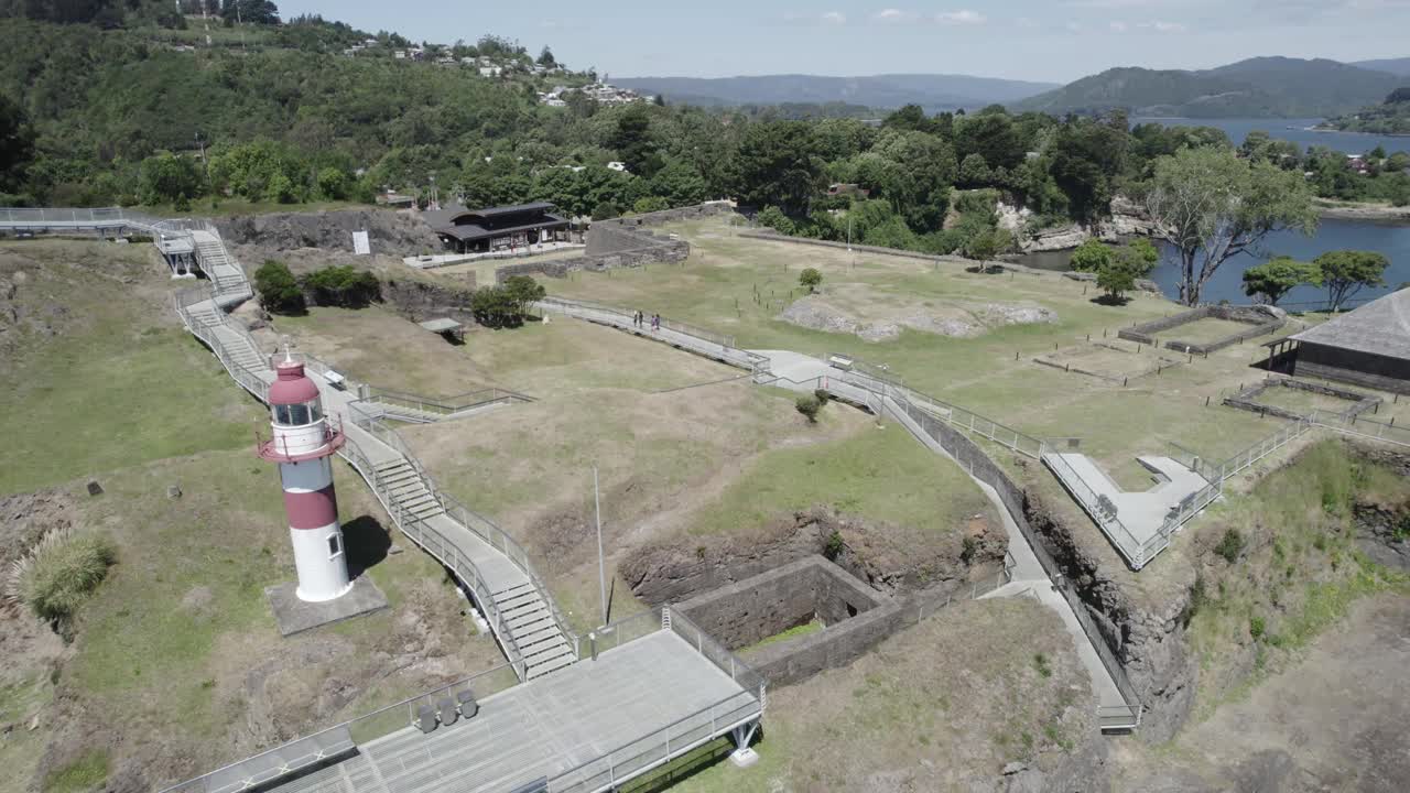 尼布拉堡垒的鸟瞰图视频素材