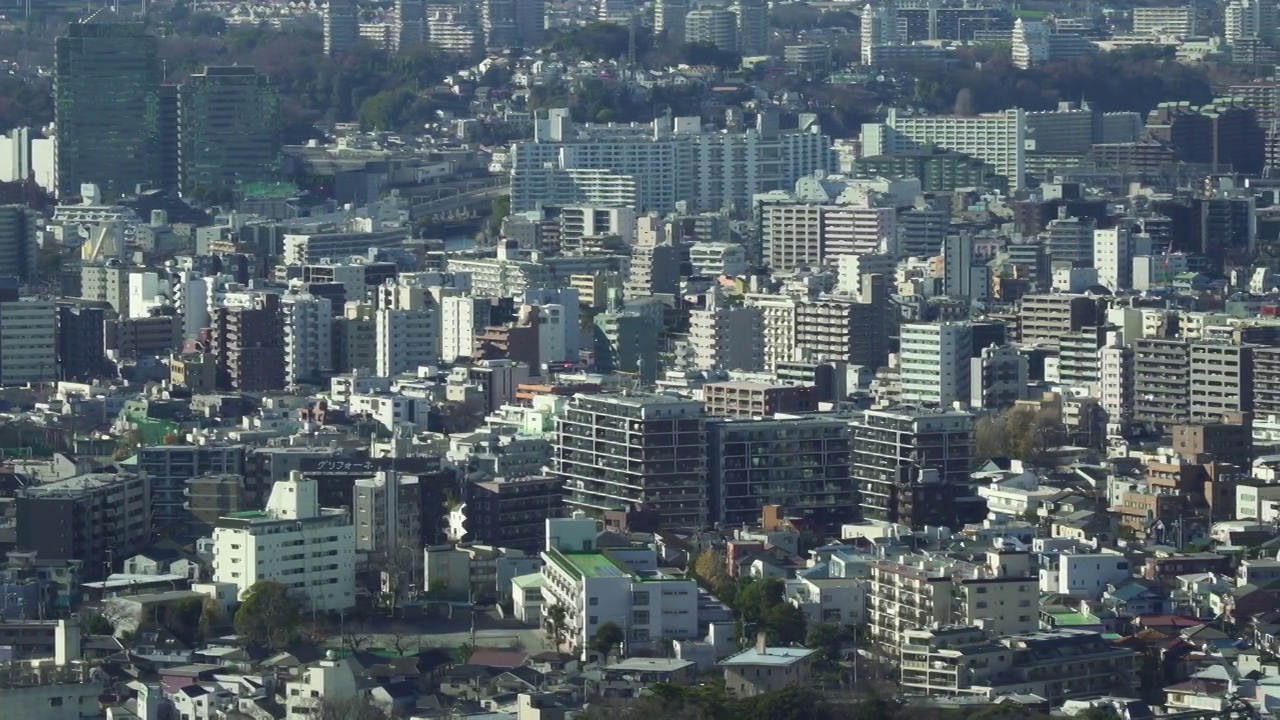 城市景观鸟瞰鸟瞰。视频素材