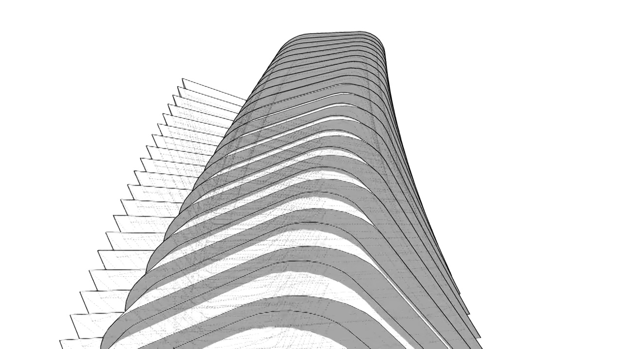 现代建筑3d动画视频素材