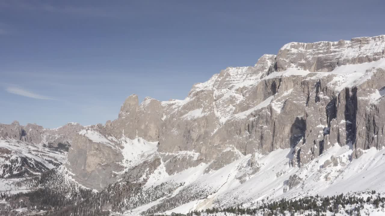 在阿尔卑斯山和森林上空飞行视频素材