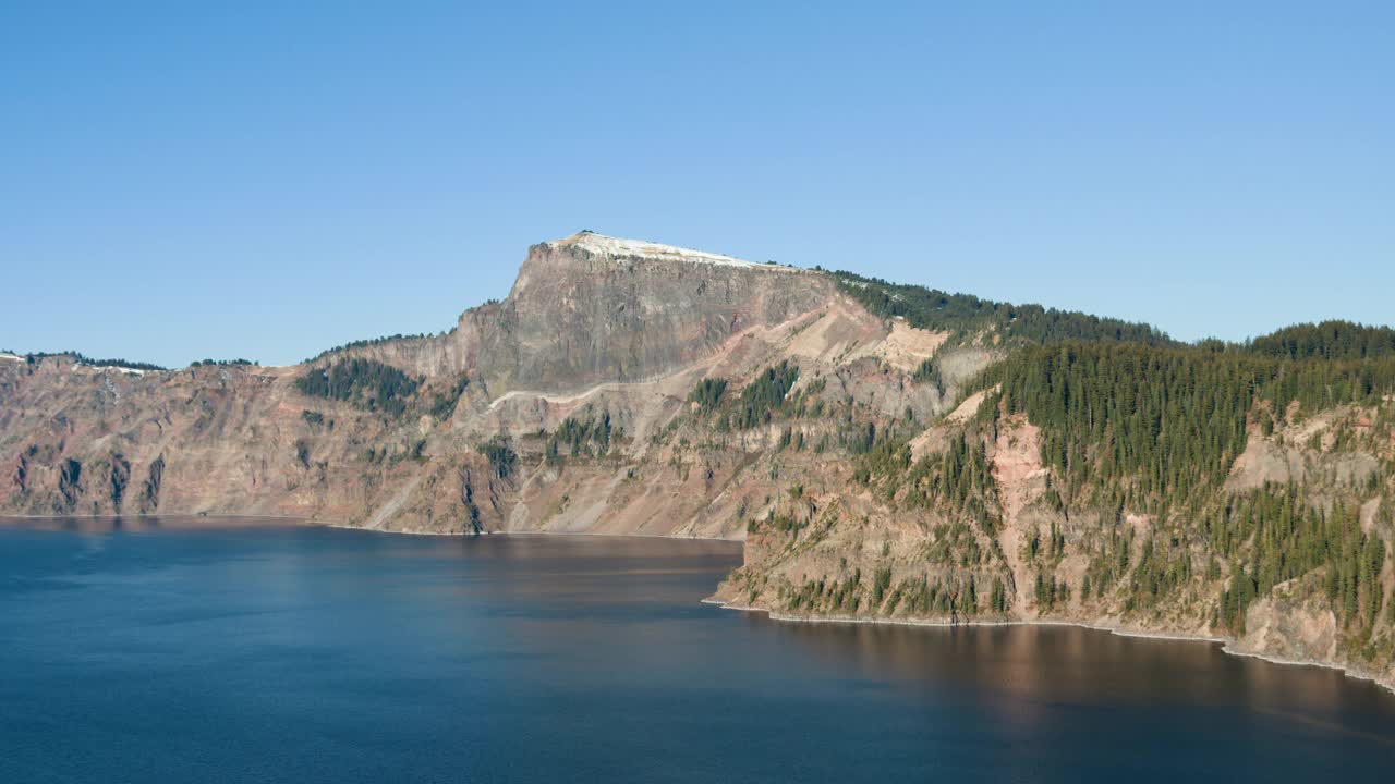 风景秀丽的火山口湖国家公园视频素材