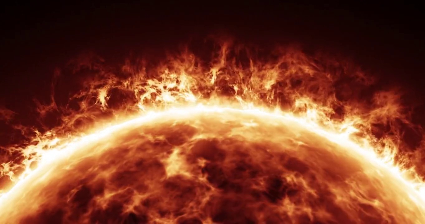 太阳表面动画介绍视频素材