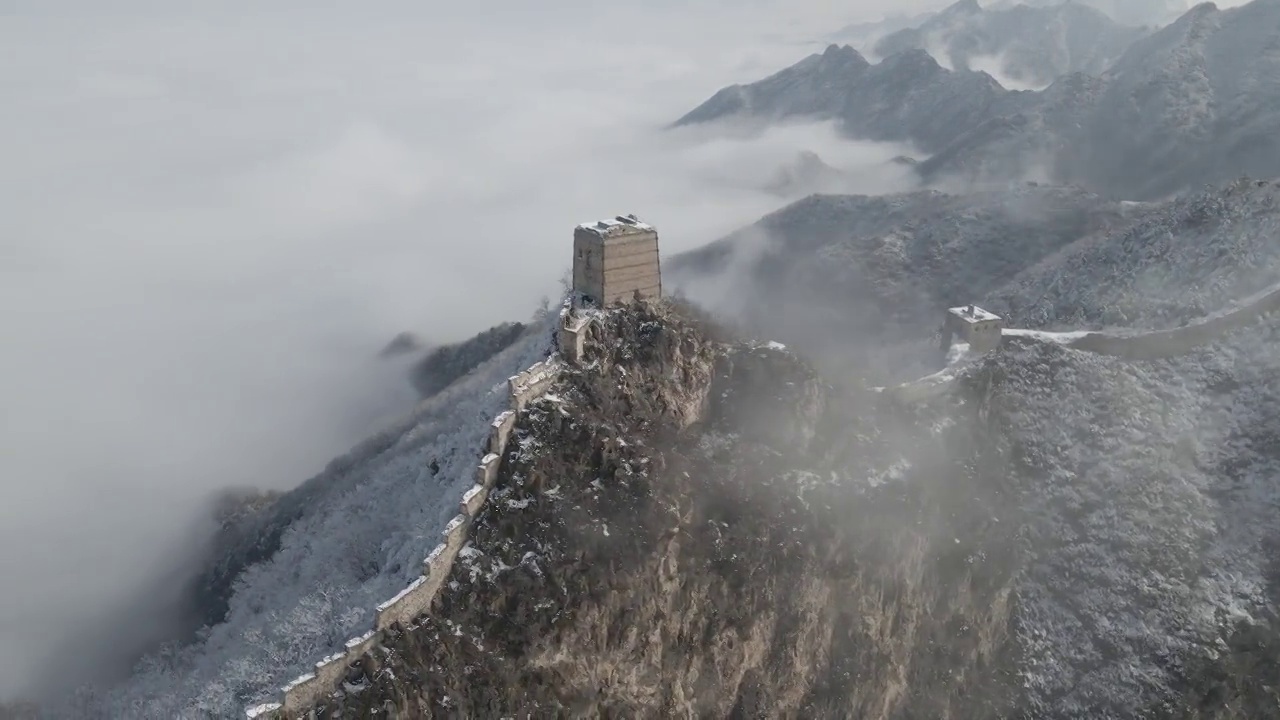 中国长城的云海视频下载