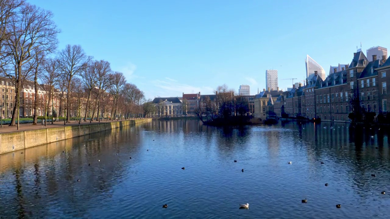 Binnenhof-Dutch议会,荷兰视频素材